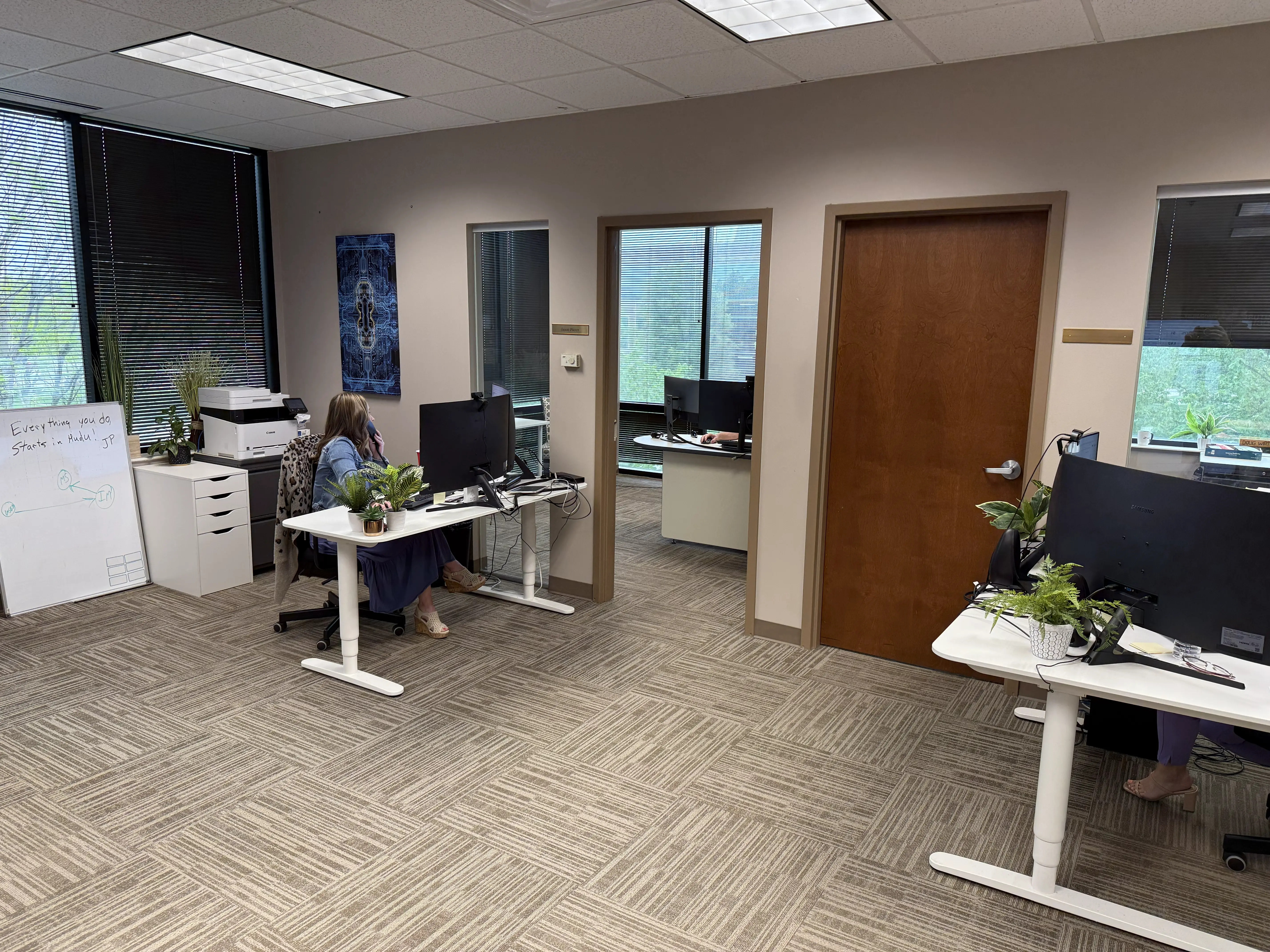The team at work in Techfive's office